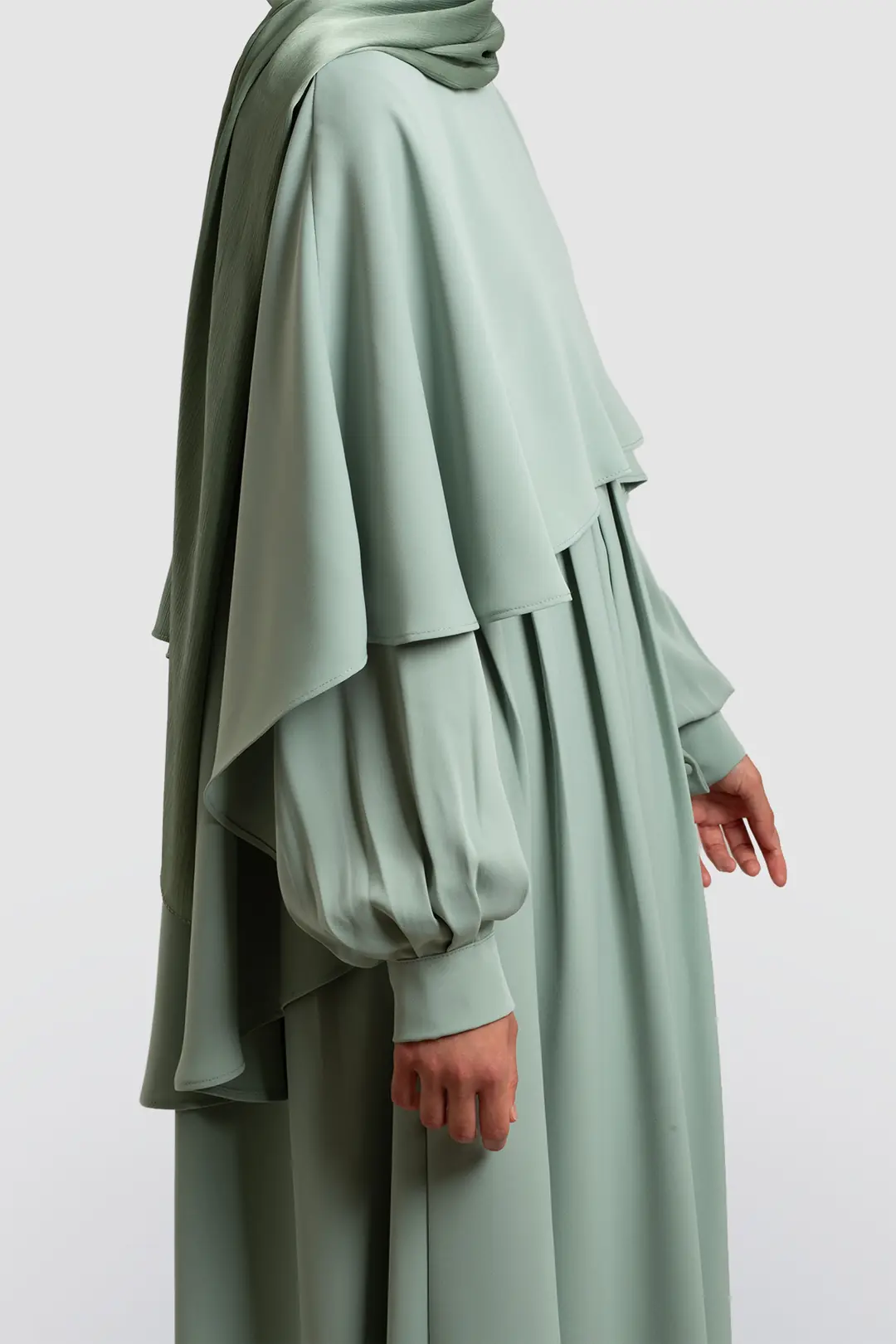 Cape Abaya Soft Green 5