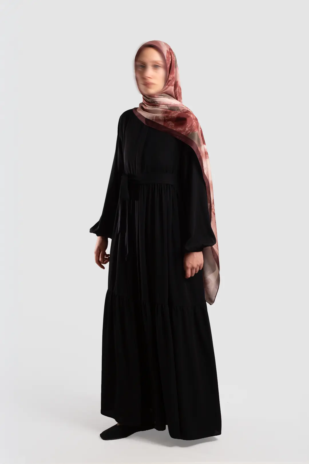 Duru Zippered Abaya Black 5