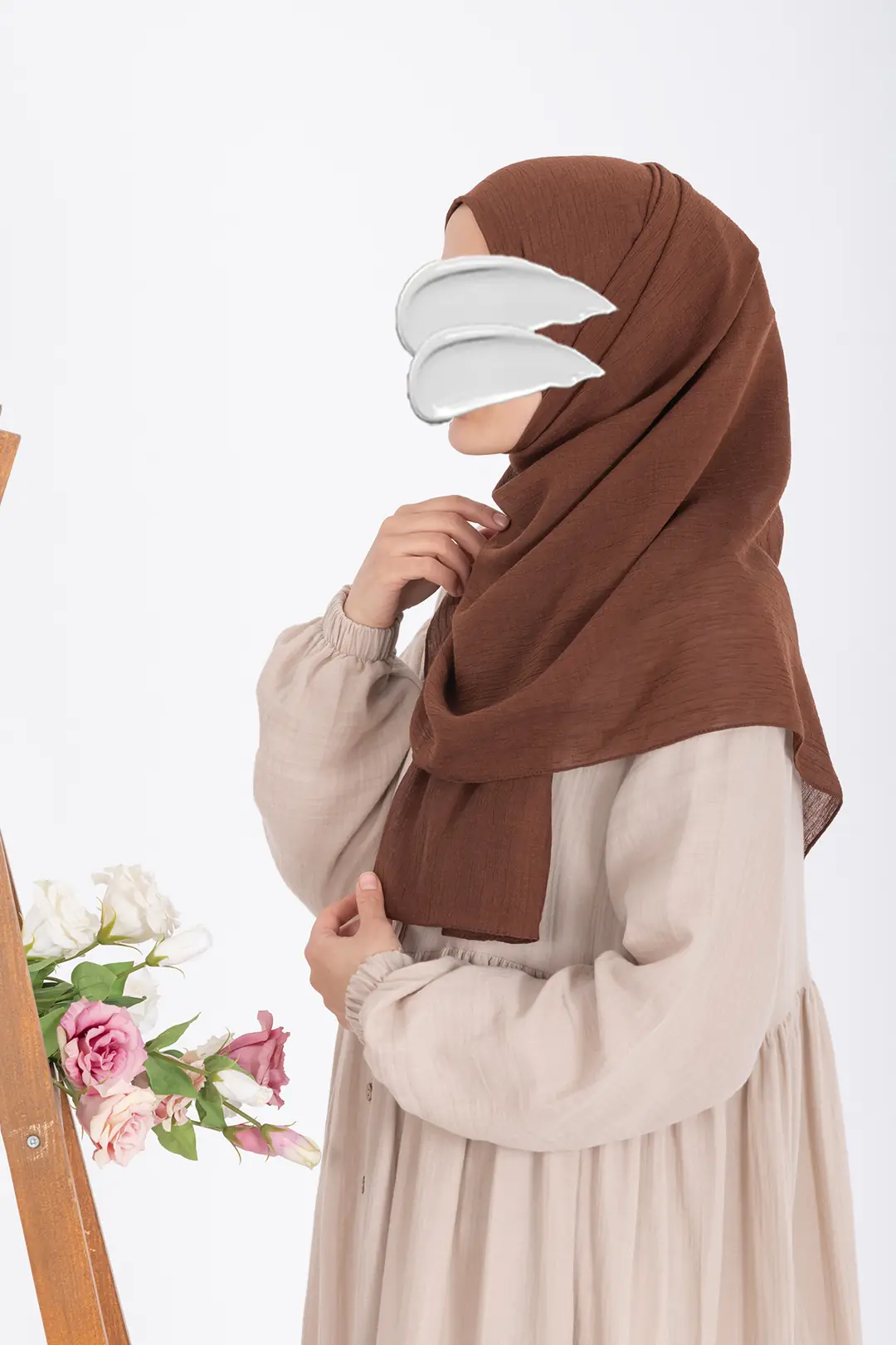 Natural Krinkıl Şal Acı Kahve 3