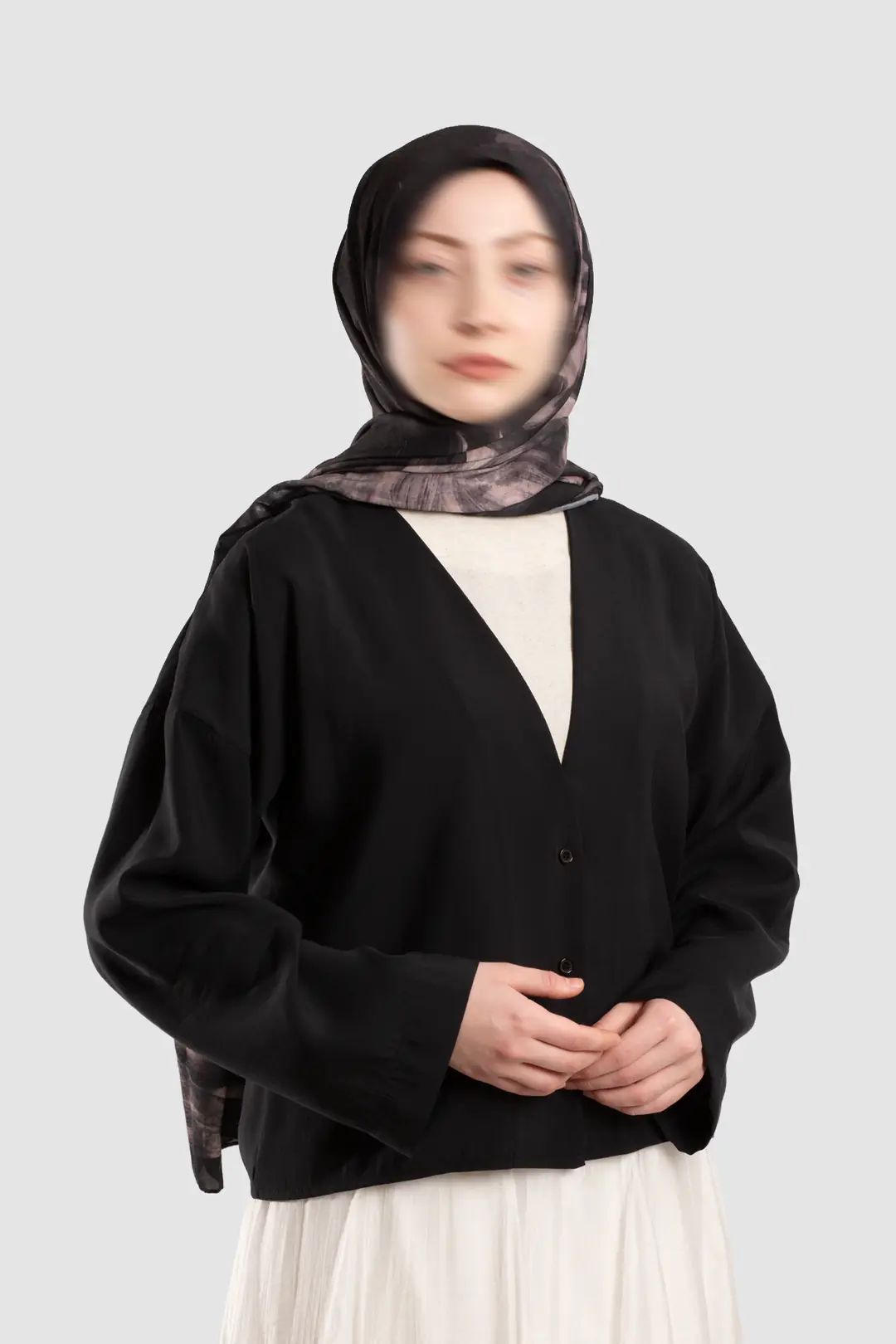 Soft Modal Button-Down Jacket, Black 4