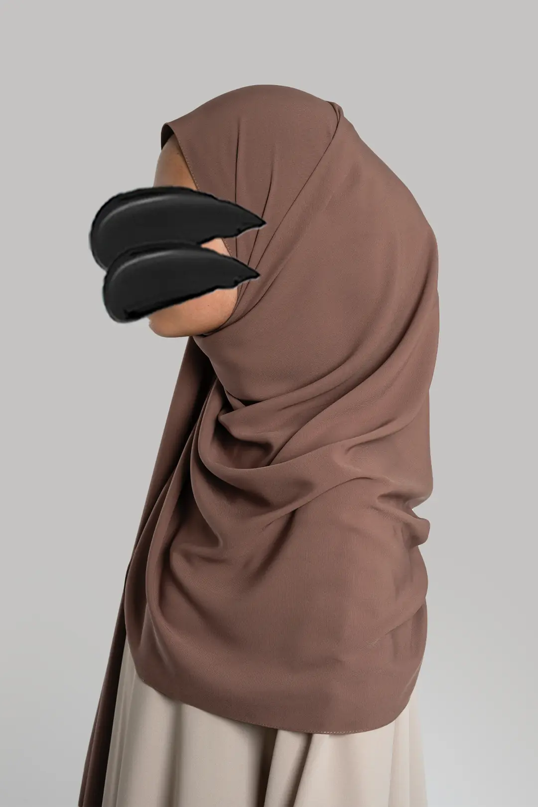 Medina Silk Soft Shawl, Light Brown