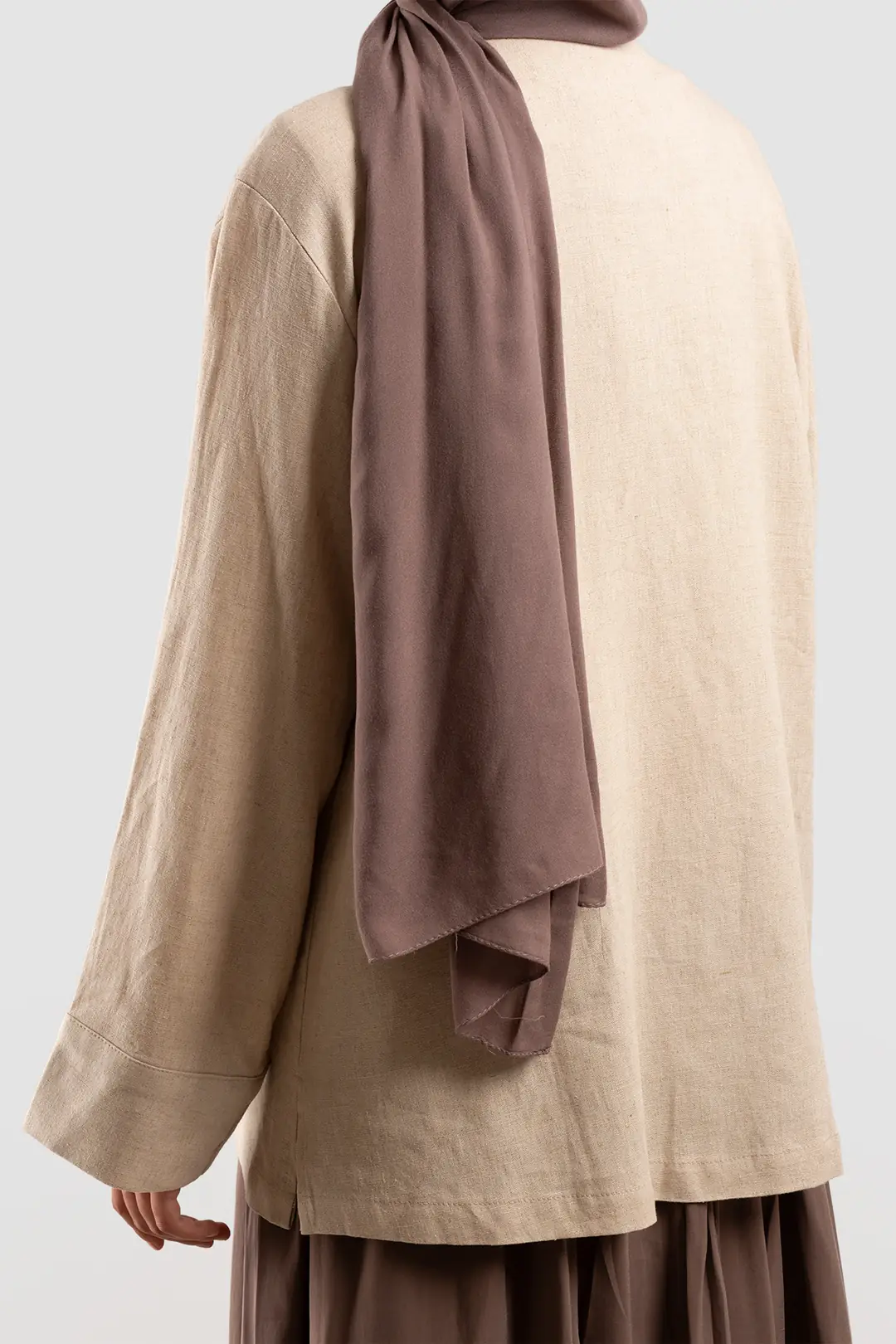 Birit Detaylı Kimono Ceket Taş 10