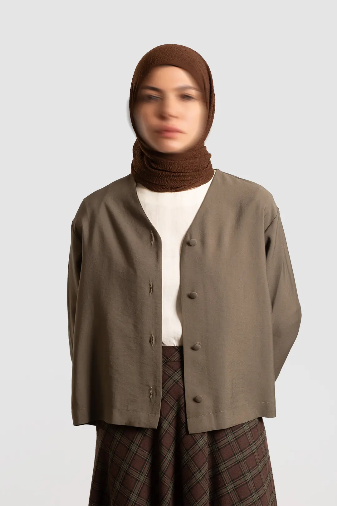 Modal Button-Down Jacket Vintage Khaki 10
