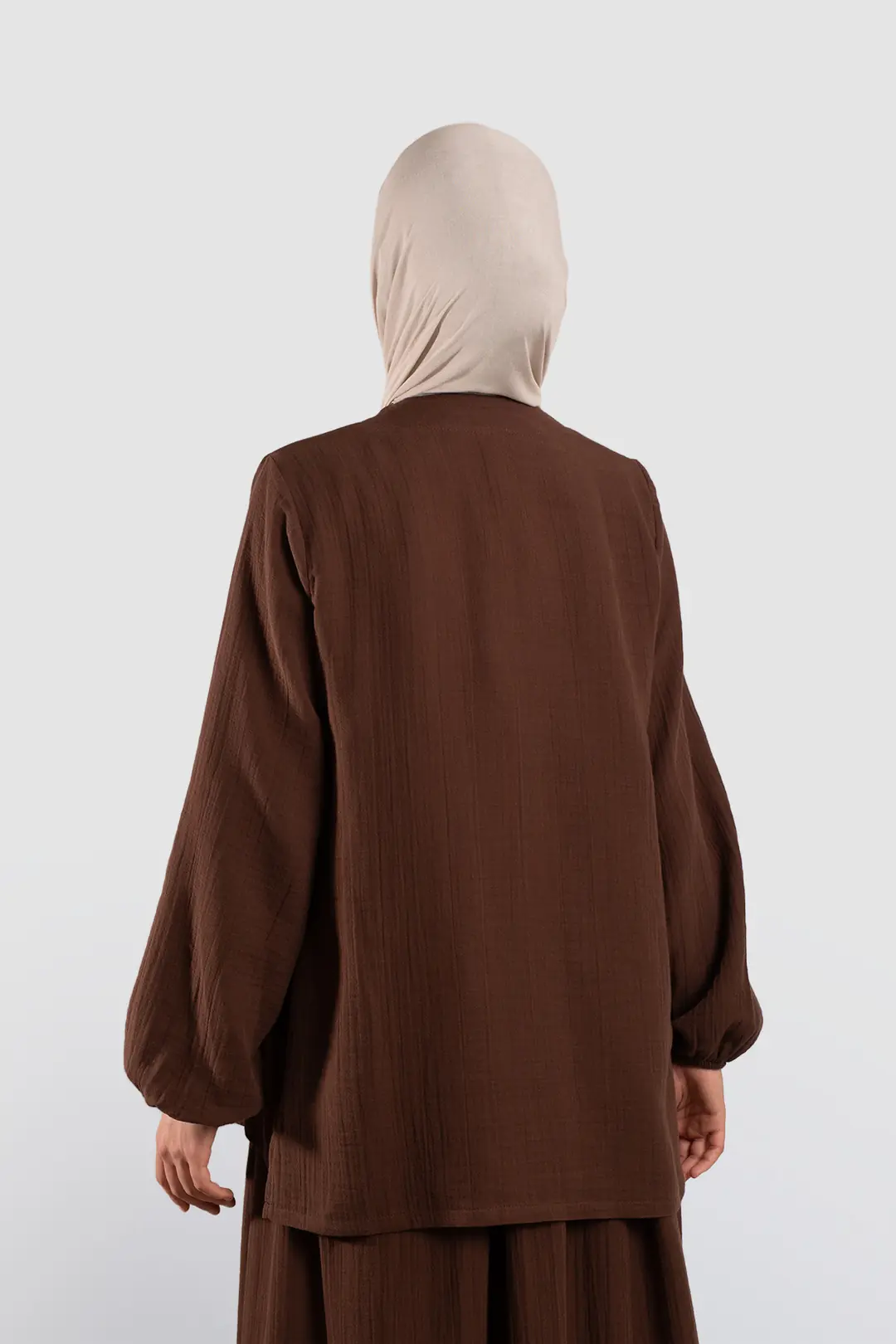 Bağlamalı Müslin Takım Acı Kahve 7