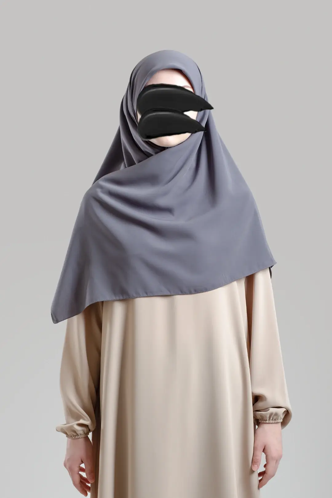 Medine İpeği Eşarp Gri