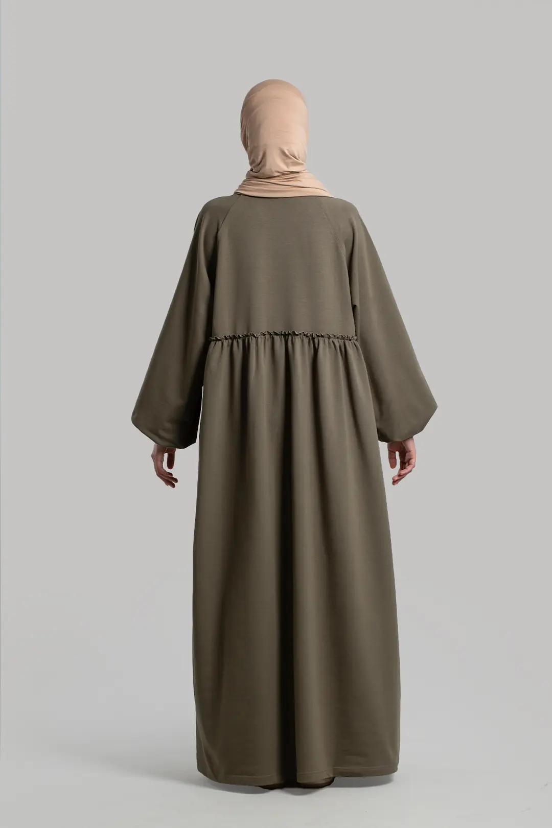 Oversize Sweat Elbise Adaçayı 6