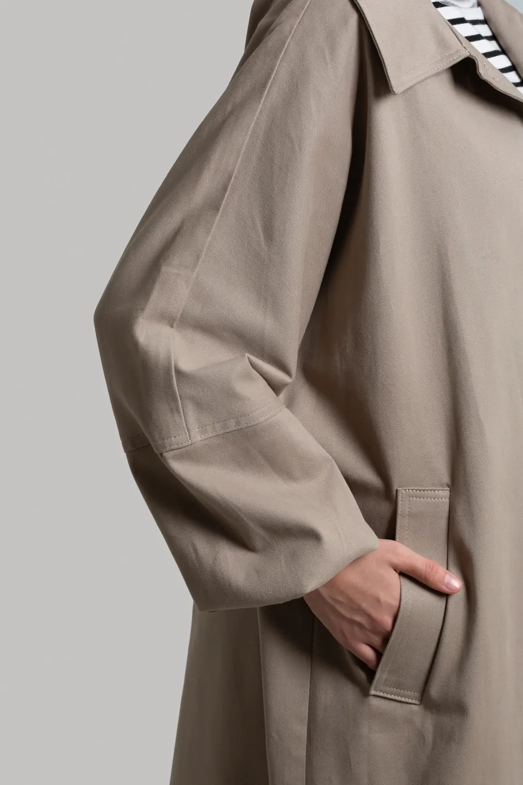 Premium Oversize Trench Coat Beige 10