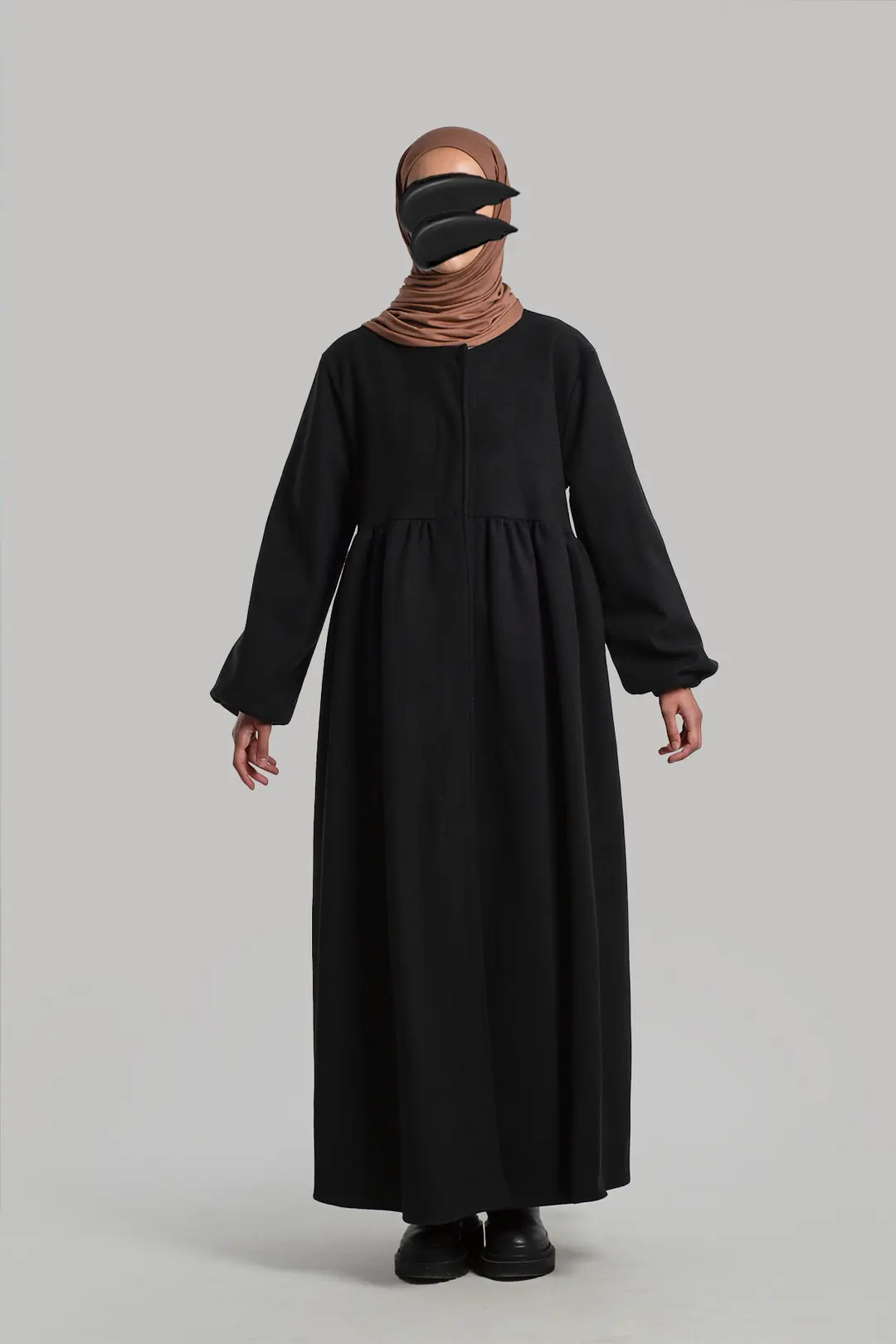 Hijab Kaşe Kaban Siyah 7