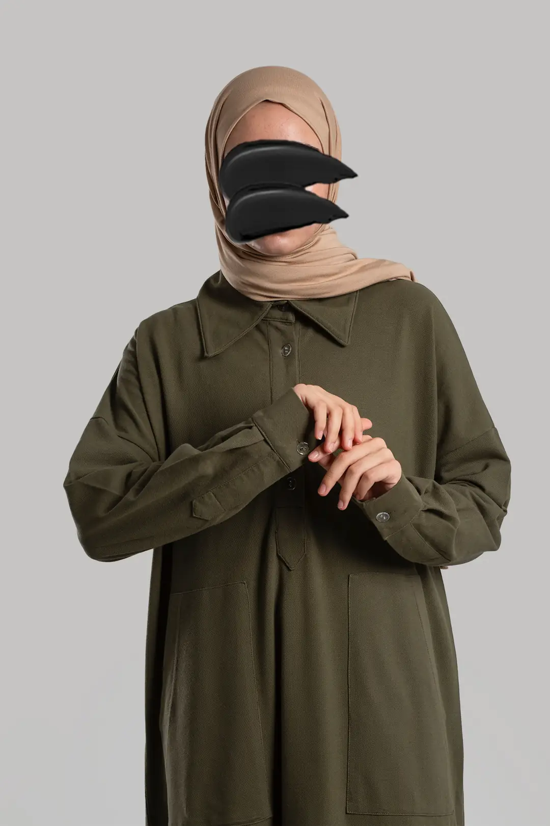 Lacoste Sweat Dress Khaki 2