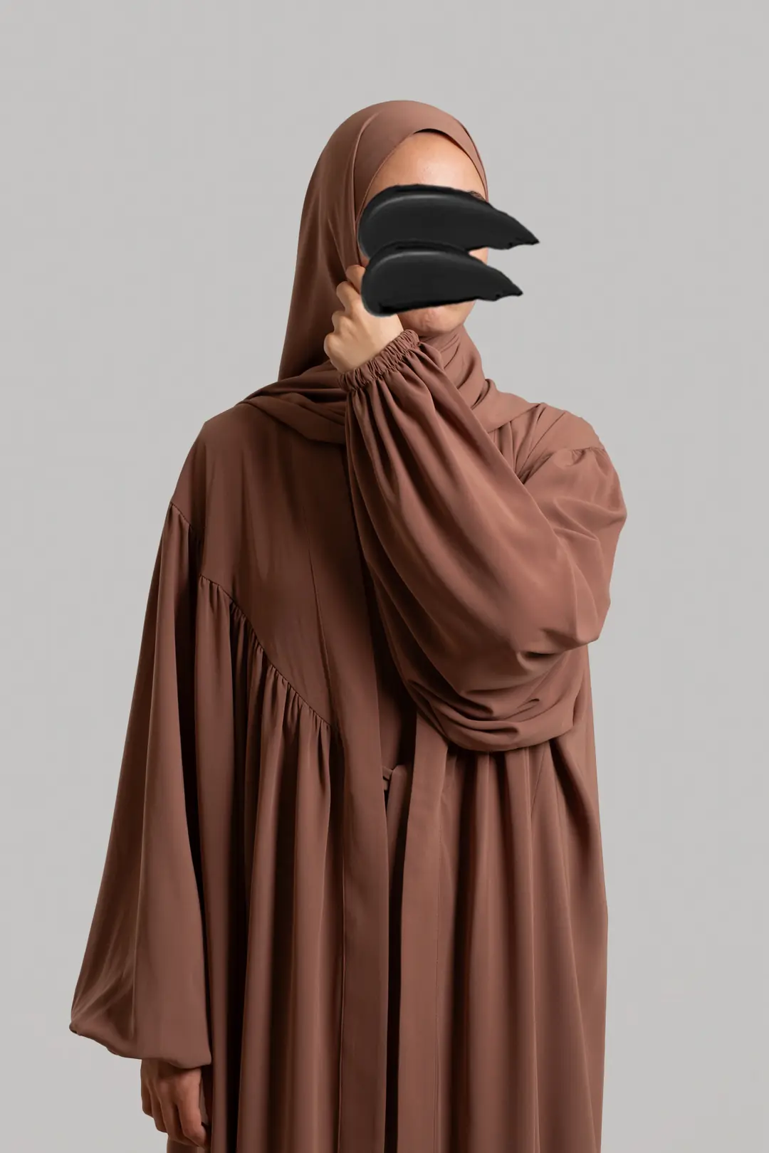 Robe Abaya Set, Baby Pink