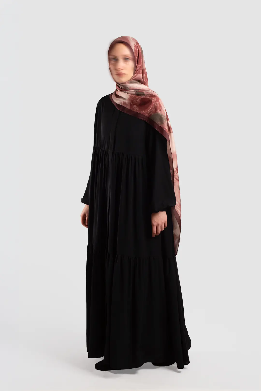 Duru Zippered Abaya Black 3