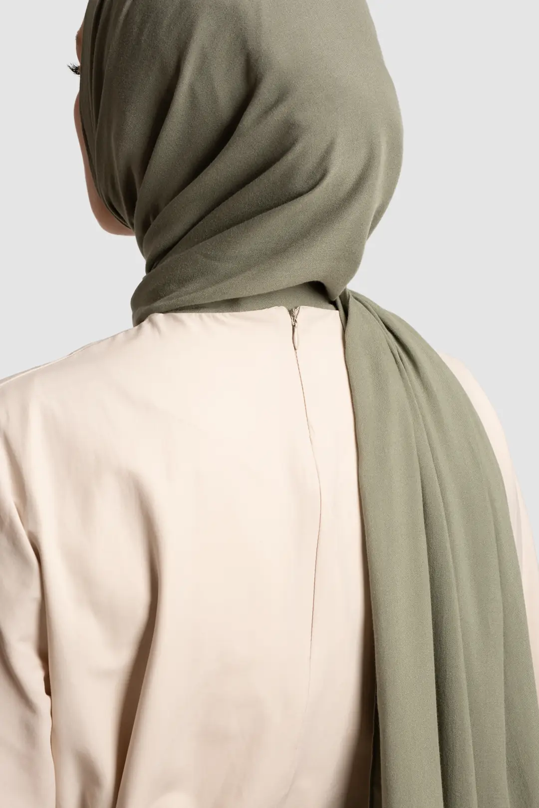 Asimetrik Poplin Bluz Bej 7