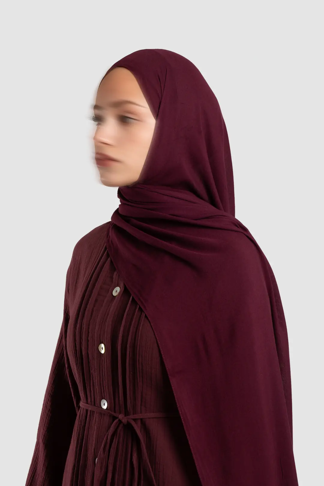 Soft Viskon Şal Bordo 4