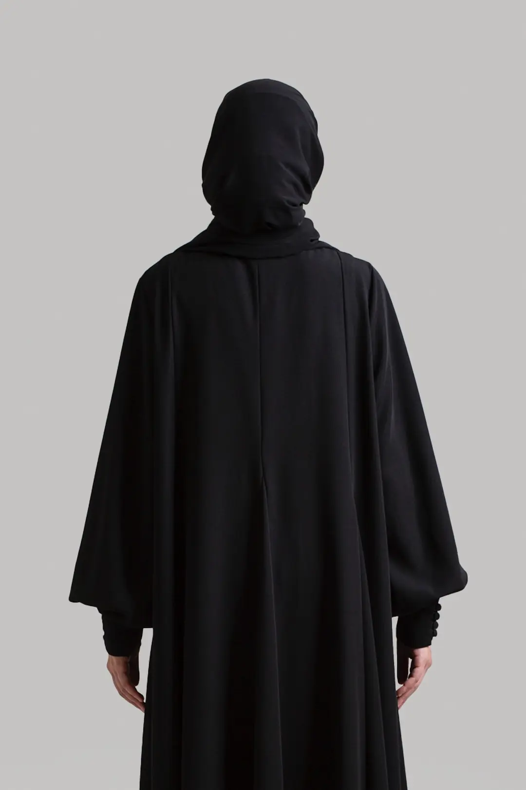 Prenses Model Kloş Ferace Siyah 7
