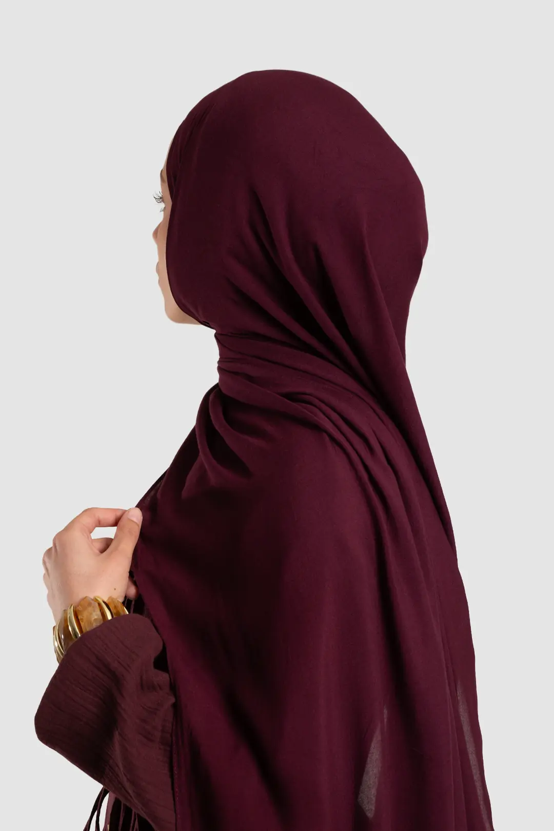 Soft Viskon Şal Bordo 7