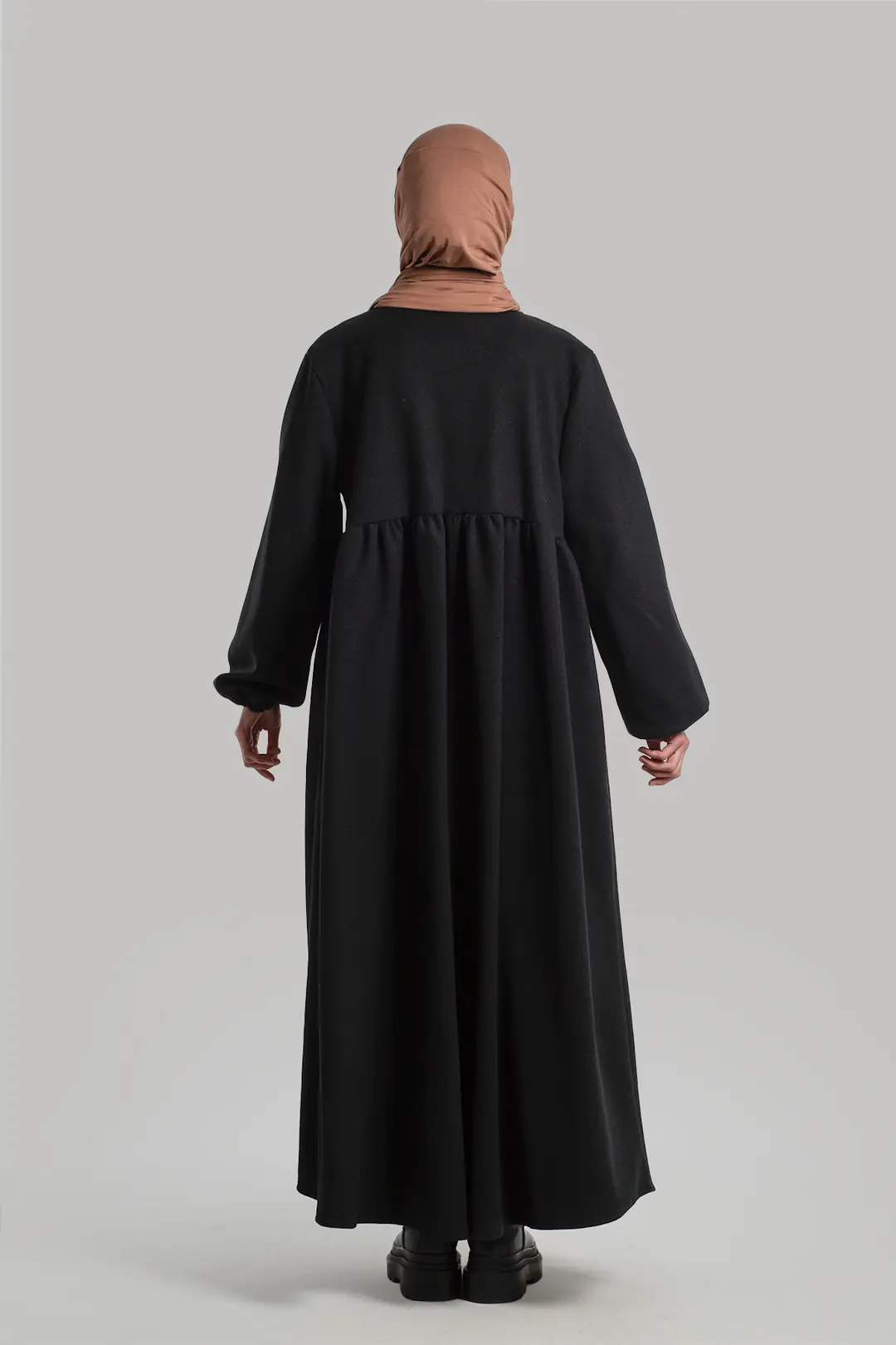 Hijab Kaşe Kaban Siyah 3