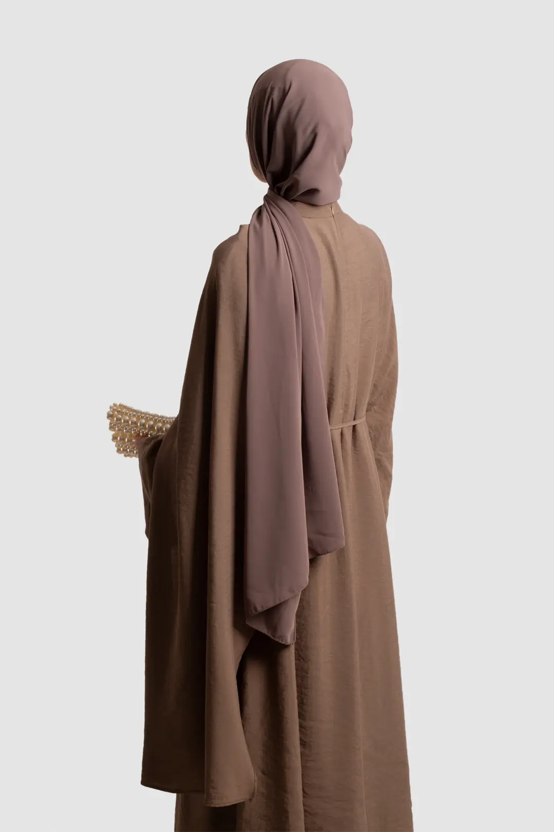 Tak Çıkar Pelerinli Abaya Vizon 9