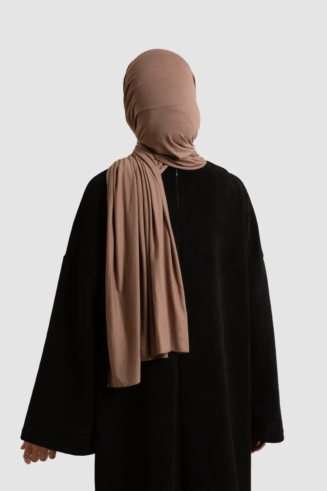 Örme Triko Oversize Elbise Siyah 8