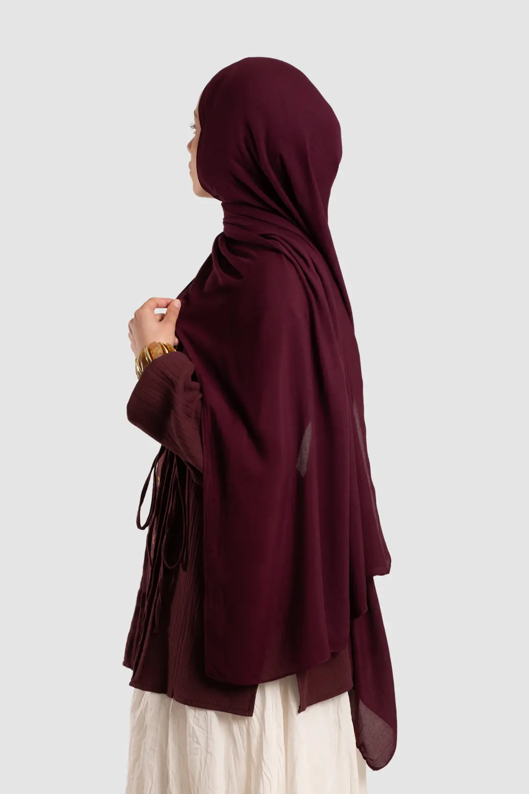 Soft Viskon Şal Bordo 6