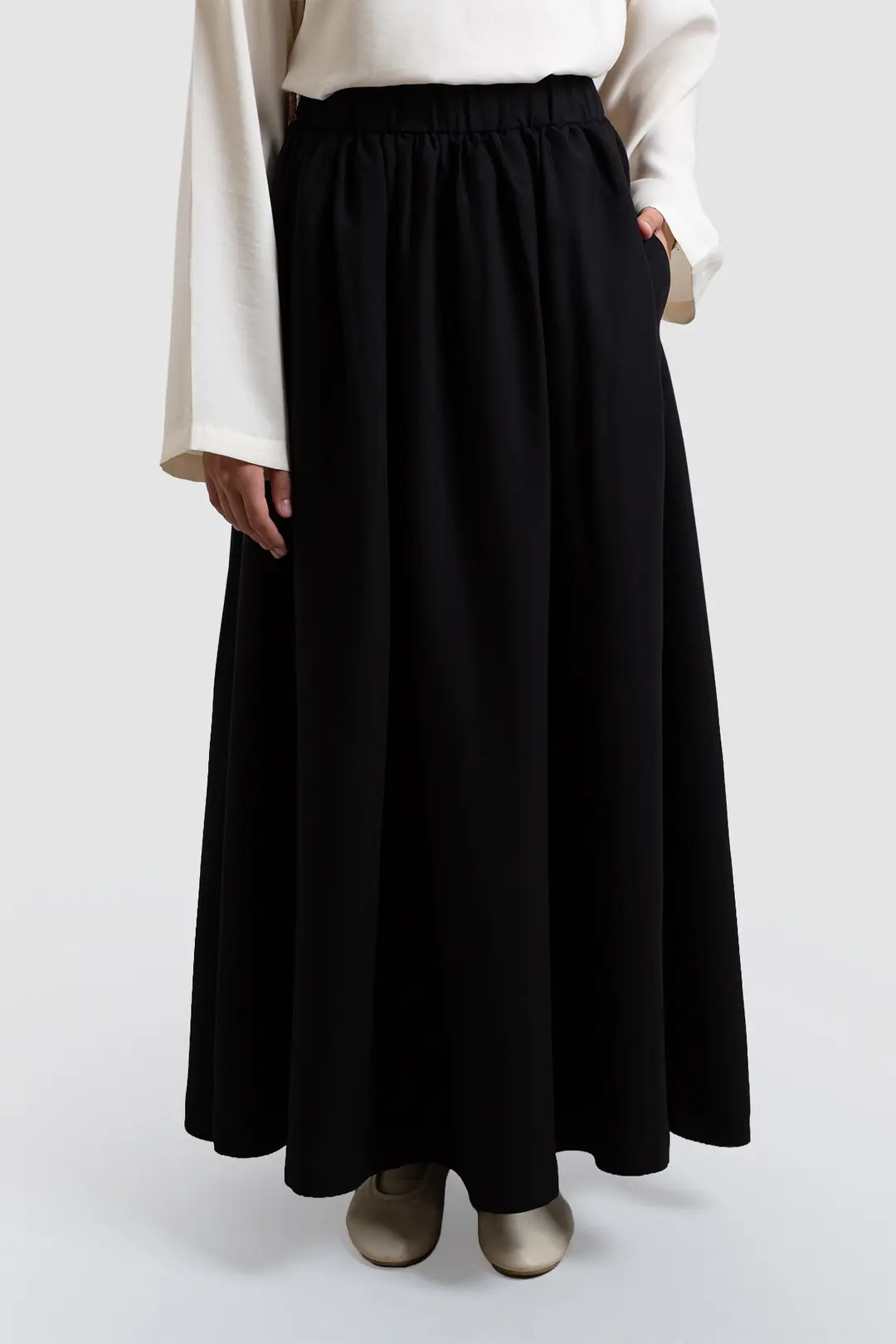 Tencel Basic Skirt Black
