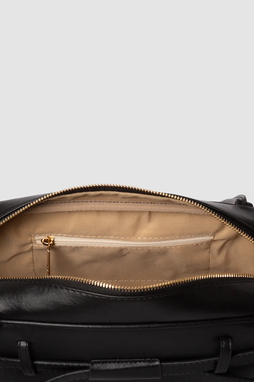 Baguette Leather Shoulder Bag, Black 6