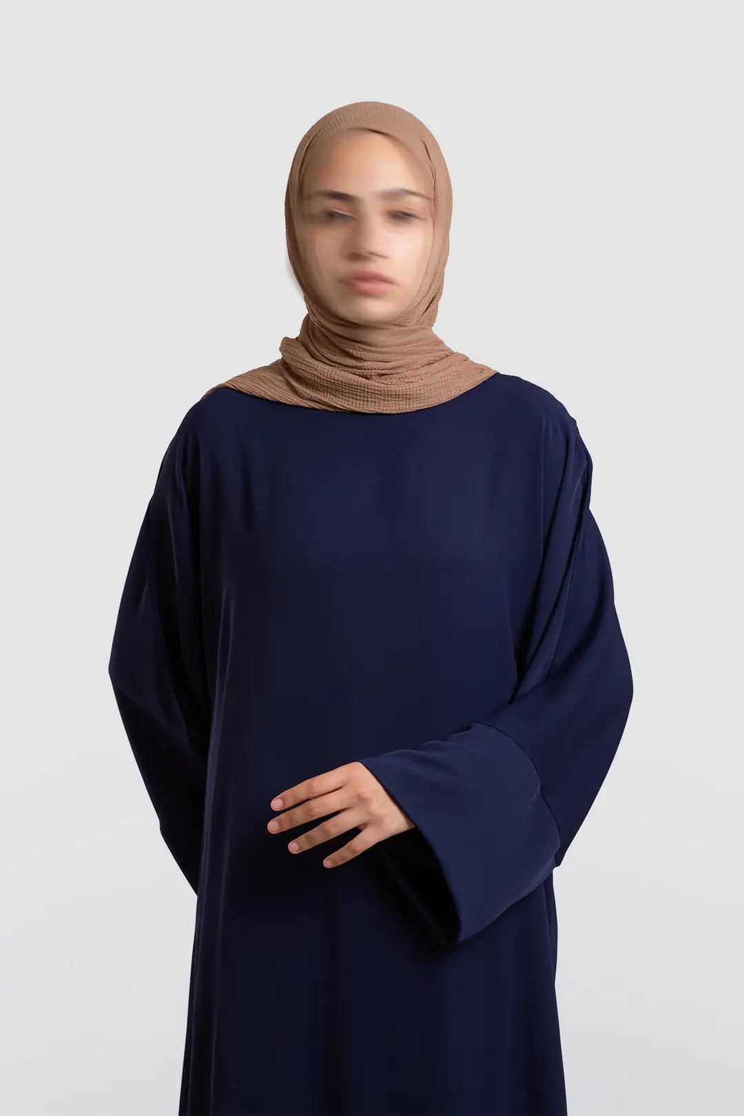 Sofya Krep Dökümlü Tunik Lacivert 4