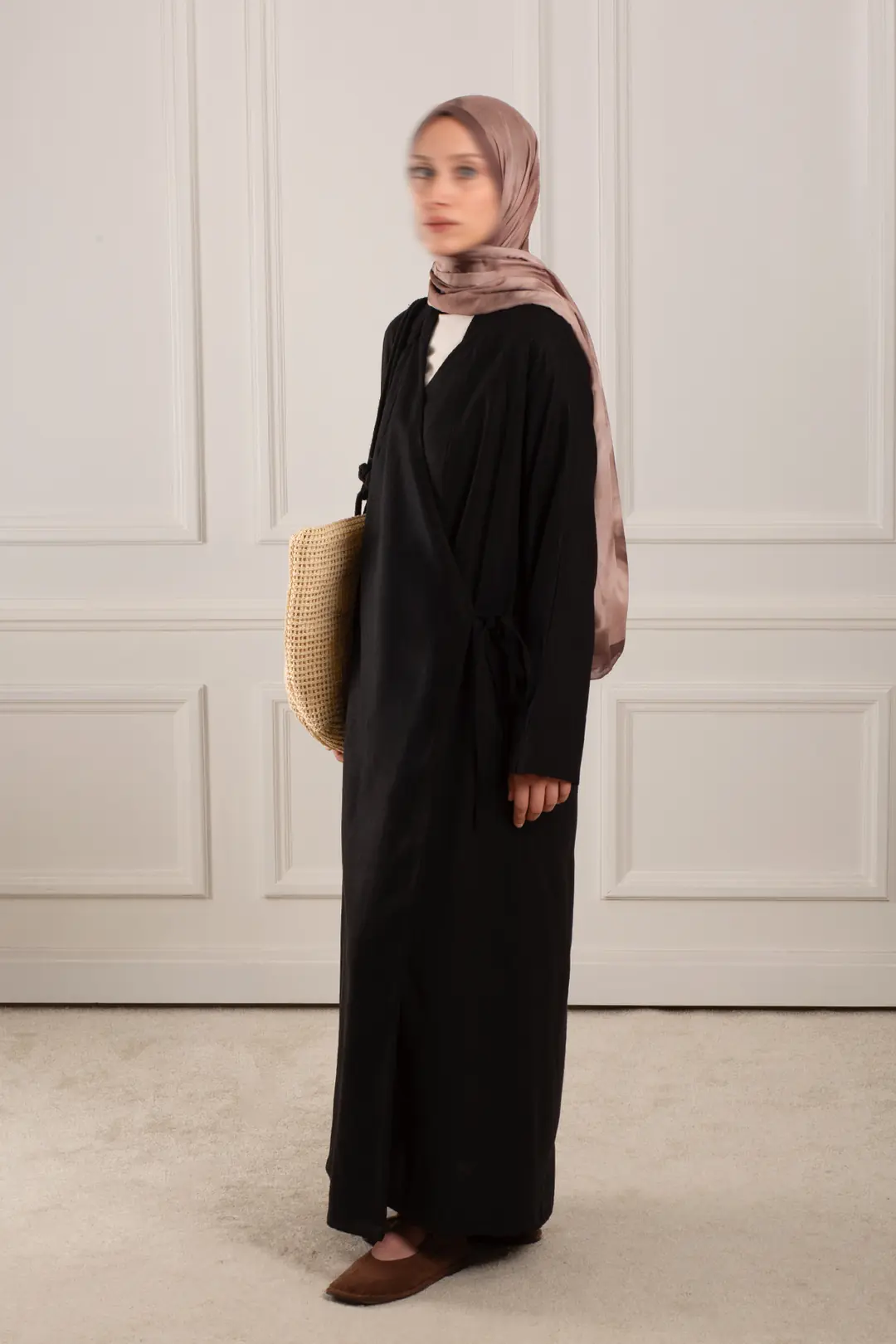 Keten Anvelop Abaya Siyah