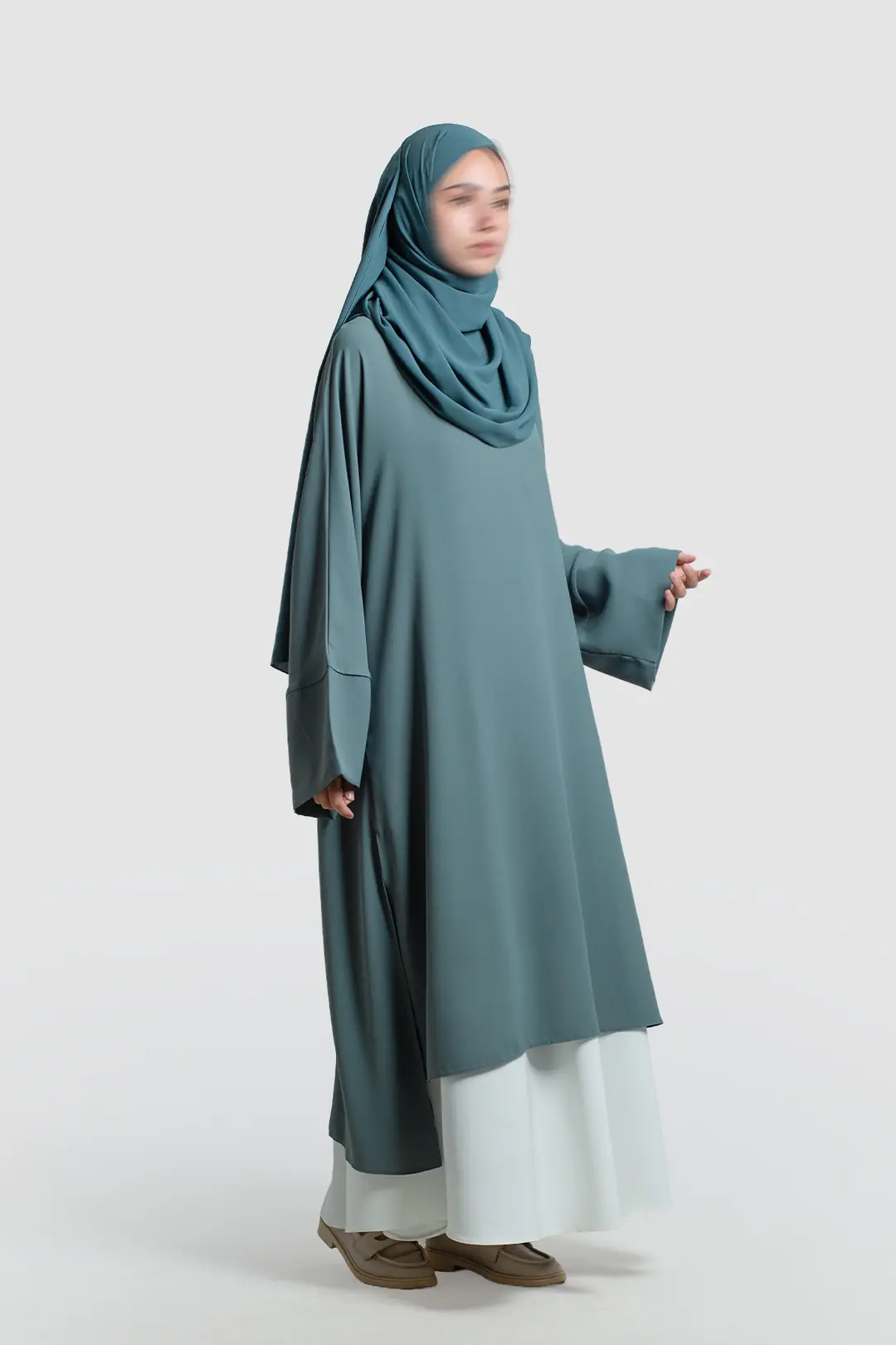Sofya Krep Dökümlü Tunik Mint 4