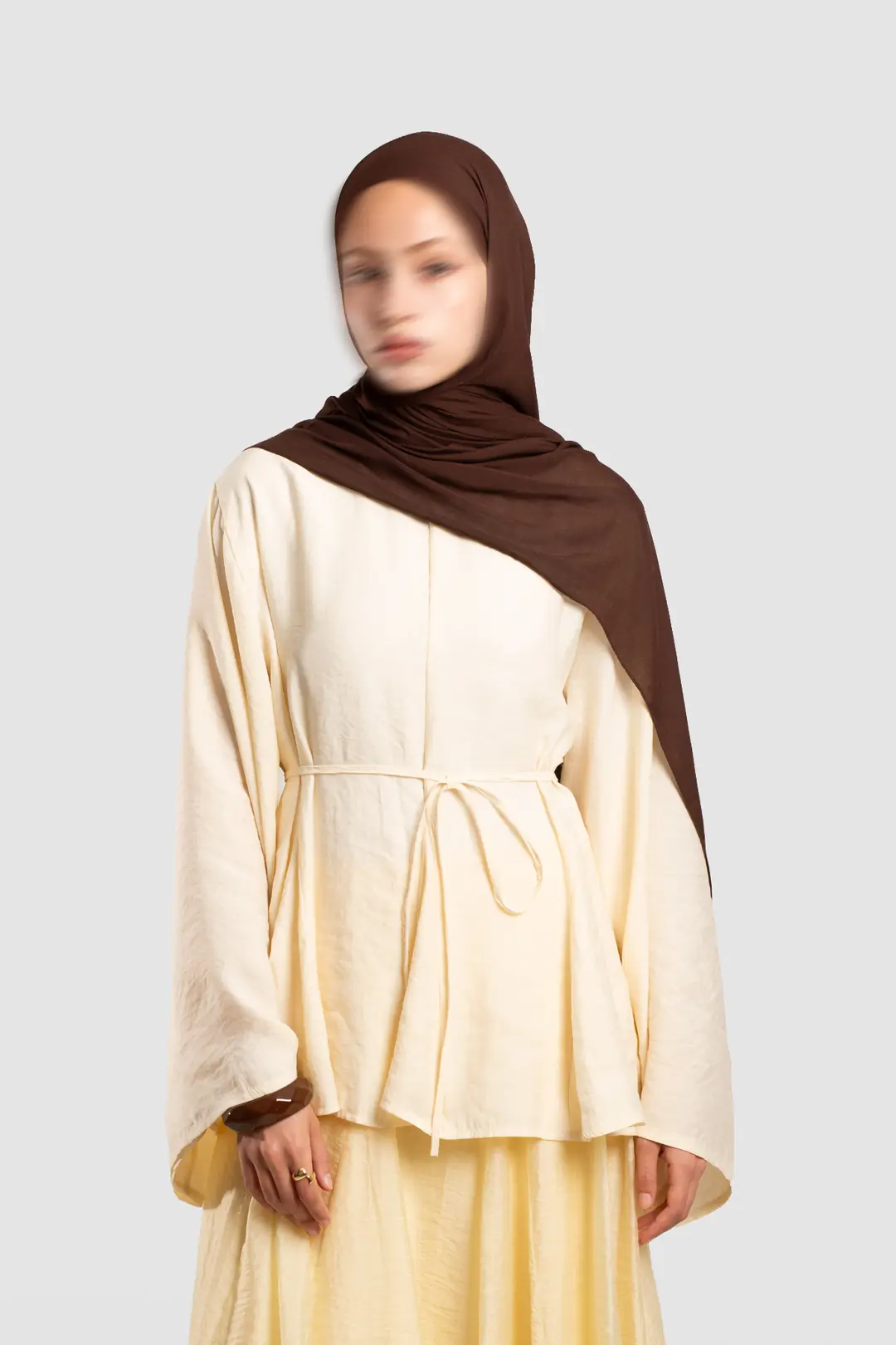 Gode ​​Detailed Modal Blouse Cream