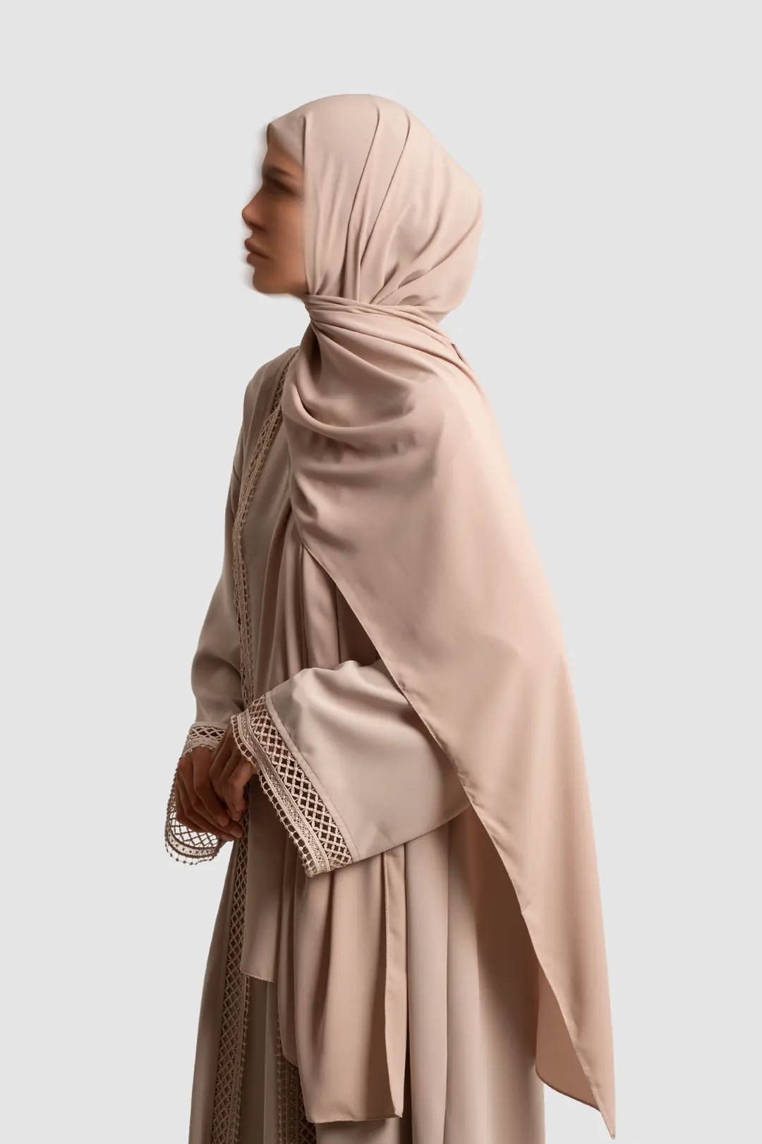 Medine İpeği Soft Şal Bej 6