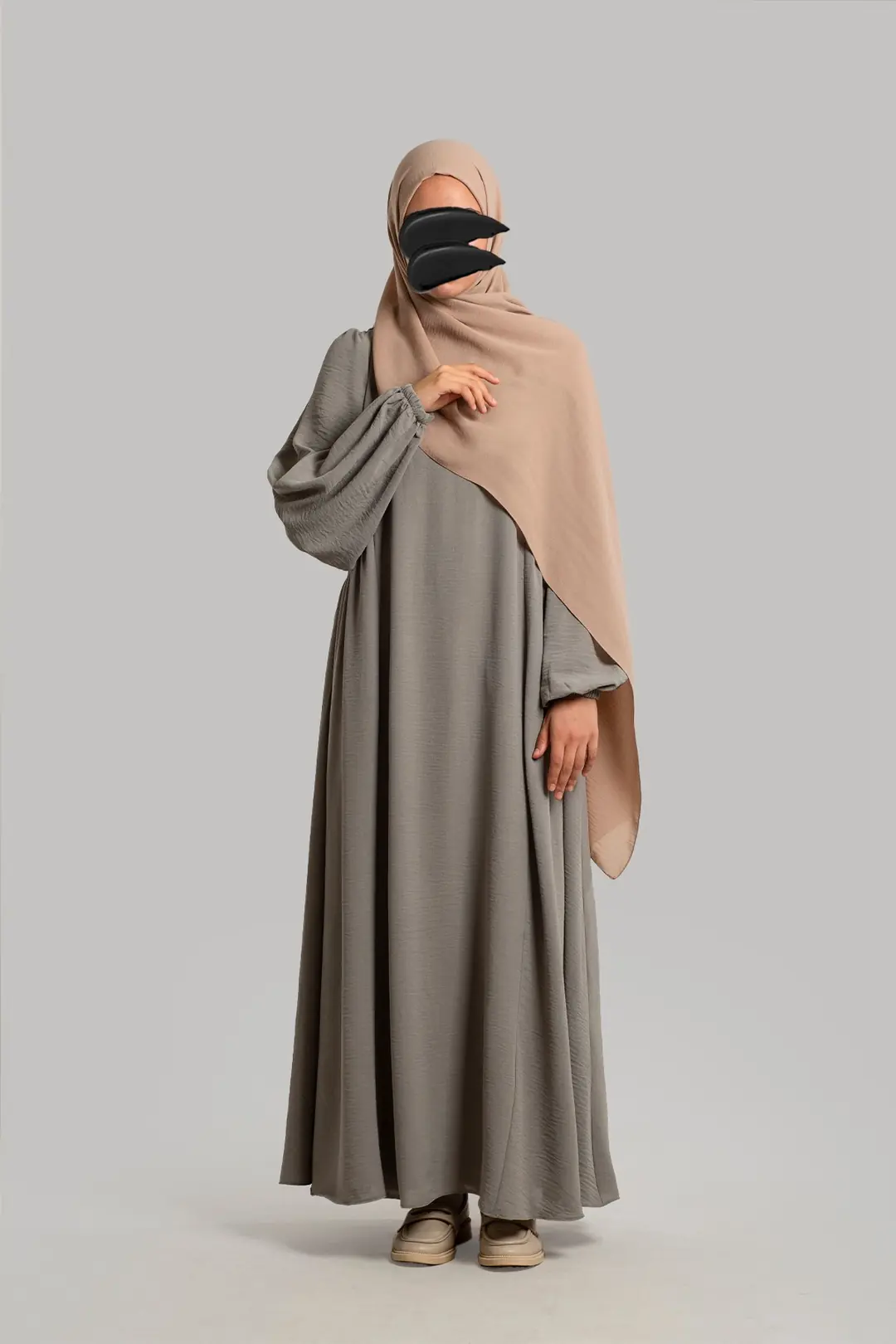 Grey Ayrobin Dress with Yoke 9