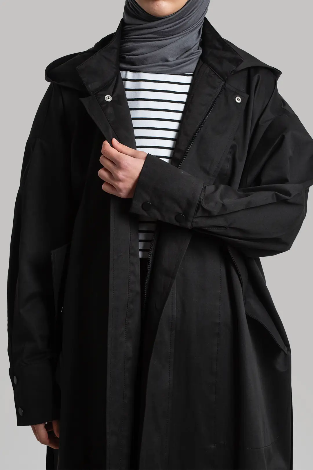 Parka Yağmurluk Siyah 6