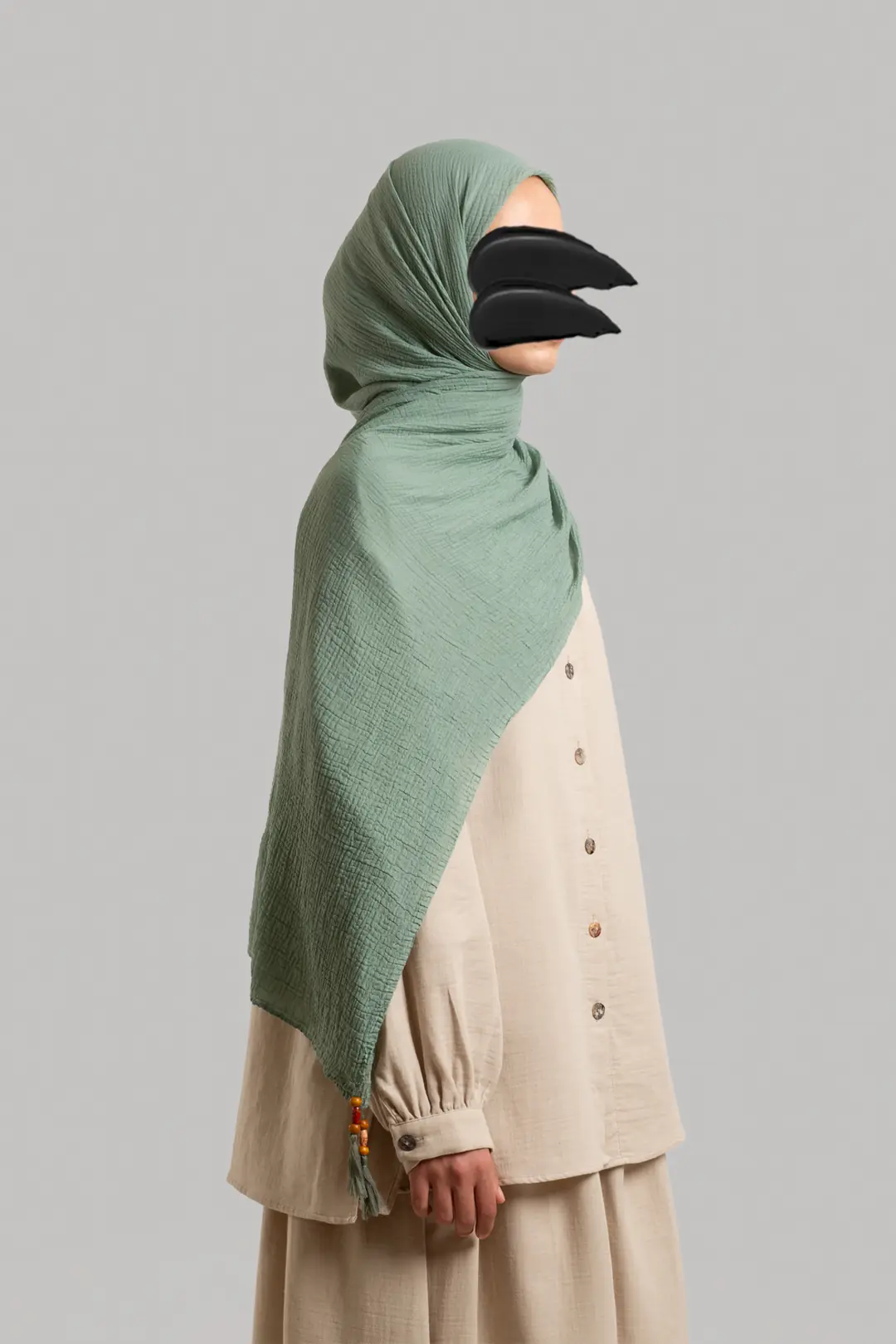 Soft Müslin Şal Mint
