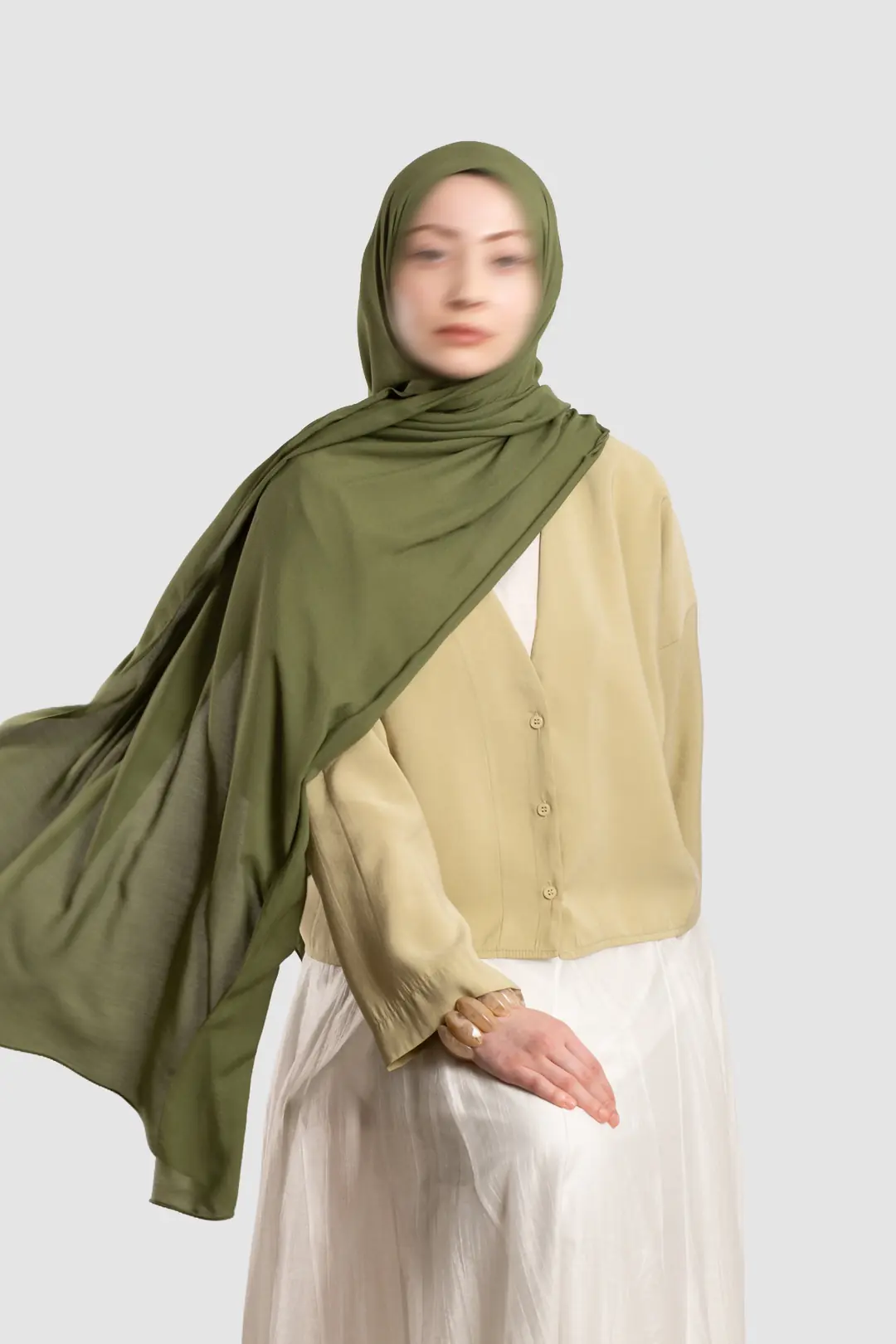 Soft Viskon Şal Misket Limon 3