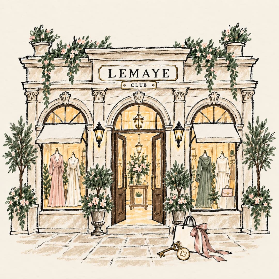 Lemaye Club butik illüstrasyonu