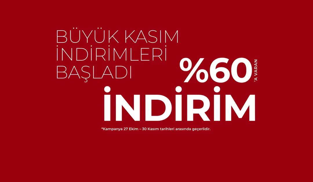 Büyük Kasım İndirimleri başladı: %60'a varan indirim